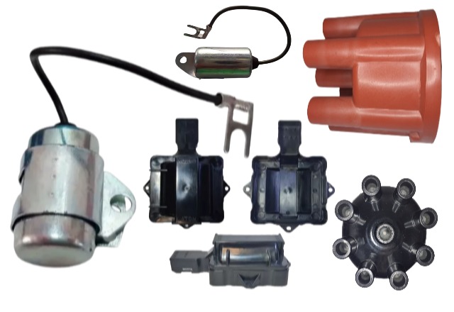 Encendido: Bobinas - Condensador - Resistencias - Rotores - Tapas de Distribución