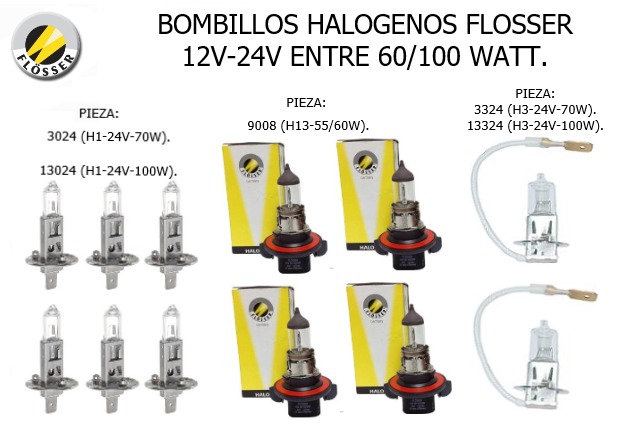 bombillos halógenos Flosser