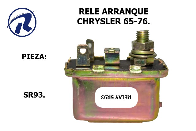 rele arranque chrysler 65-76. Cód. SR93