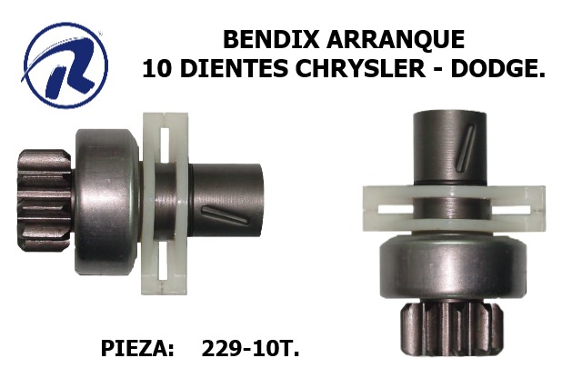 Bendix chrysler 10 dientes. Còd. 229-10T