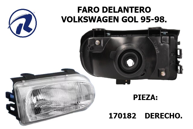 faro delantero derecho e izquierdo Volkswagen 95-98