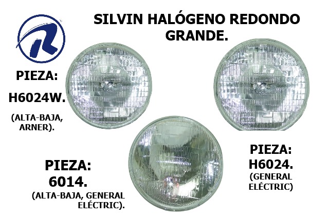silvines halogenos redondos