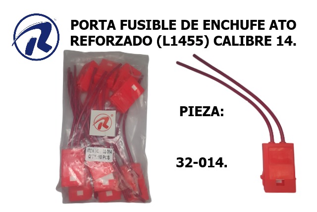 porta fusible de enchufe reforzado tipo ATO. Cód. 32-014